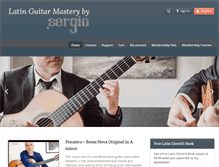 Tablet Screenshot of latinguitarmastery.com